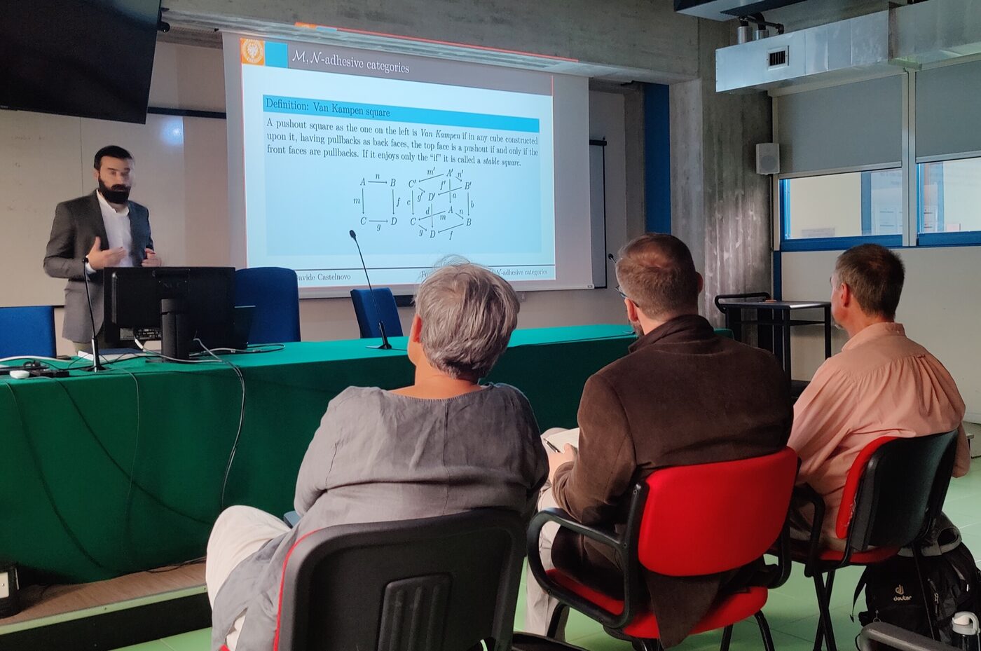 Davide Castelnovo at his PhD defence