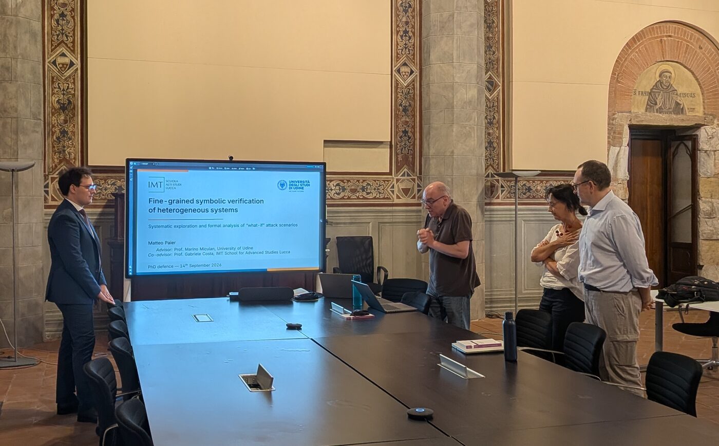 Matteo Paier at his PhD defence